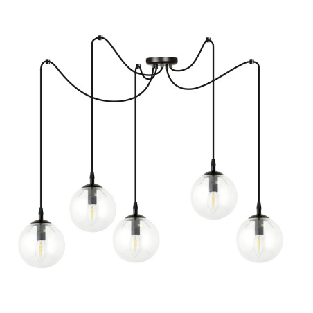 Lampa wisząca  GIGI 5 BL TRANSPARENT 936/5 EMIBIG
