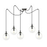 Lampa wisząca  GIGI 5 BL TRANSPARENT 936/5 EMIBIG