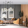 Lampa wisząca  GIGI 5 BL GRAFIT 937/5 EMIBIG