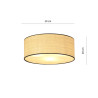Lampa sufitowa  ASTON 3 RATTAN 1149/3 EMIBIG