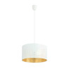Lampa wisząca ASTON 1 WHITE/GOLD 1147/1 EMIBIG