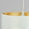 Lampa wisząca ASTON 1 WHITE/GOLD 1147/1 EMIBIG