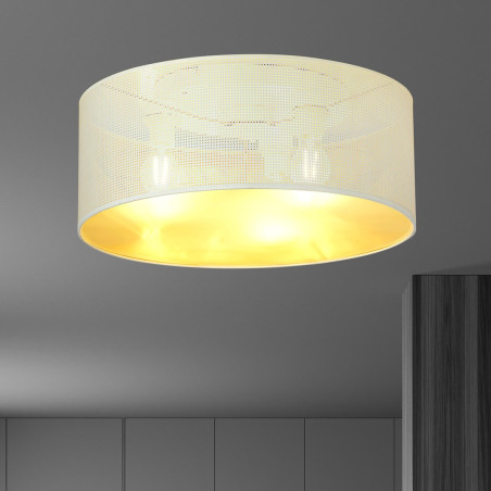 Lampa sufitowa  ASTON 3 WHITE/GOLD 1147/3 EMIBIG