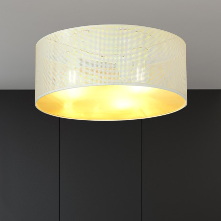 Lampa sufitowa  ASTON 3 WHITE/GOLD 1147/3 EMIBIG
