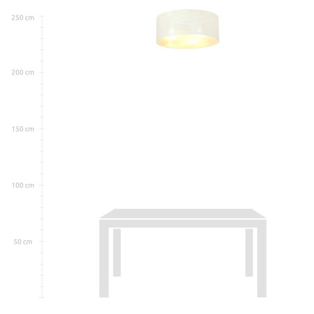 Lampa sufitowa  ASTON 3 WHITE/GOLD 1147/3 EMIBIG