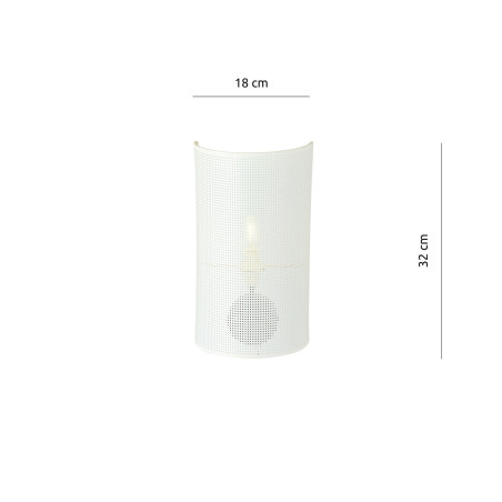 Kinkiet ASTON K1 WHITE/GOLD 1147/K1 EMIBIG
