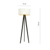 Lampa podłogowa ASTON LP1 WHITE/GOLD  1147/LP1 EMIBIG