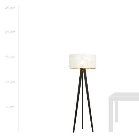 Lampa podłogowa ASTON LP1 WHITE/GOLD  1147/LP1 EMIBIG