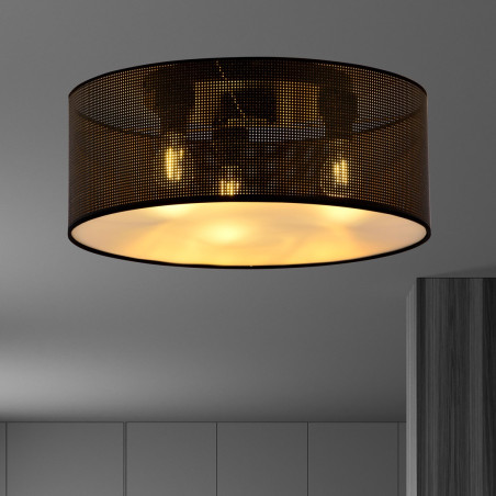 Lampa sufitowa  ASTON 3 BLACK/GOLD 1148/3 EMIBIG