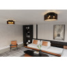 Lampa sufitowa  ASTON 3 BLACK/GOLD 1148/3 EMIBIG
