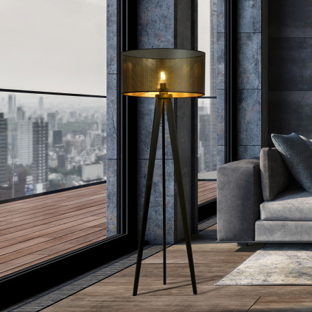 Lampa podłogowa ASTON LP1 BLACK/GOLD 1148/LP1 EMIBIG