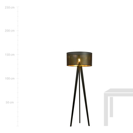 Lampa podłogowa ASTON LP1 BLACK/GOLD 1148/LP1 EMIBIG