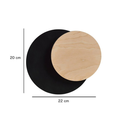 Kinkiet CIRCLE 1A BLACK 970/2 EMIBIG