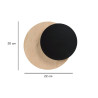 Kinkiet CIRCLE 1B BLACK 971/2 EMIBIG