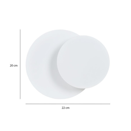 Kinkiet CIRCLE 1C WHITE 972/1 EMIBIG