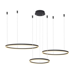 HALO PENDANT 100+80+60 CCT BK + REMOTE CONTROL MODEL: AZ4975