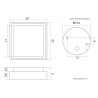 Lampa sufitowa zewnętrzna Beni BN-KW200 SU-MA