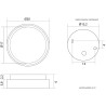 Lampa sufitowa zewnętrzna Beni BN-OK200 SU-MA