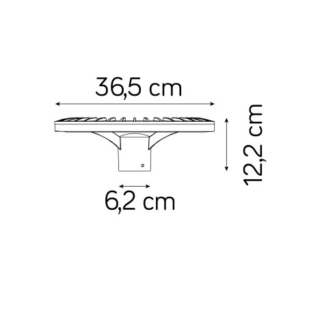 Lampa parkowa - głowica Ster STR-HEAD SU-MA