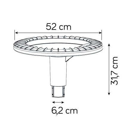 Lampa parkowa - głowica Ster Max STRMAX-HEAD SU-MA