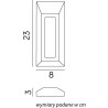 Lampa elewacyjna Mur PC 2502B SU-MA