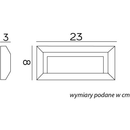 Lampa elewacyjna Mur PC 2502C DG SU-MA
