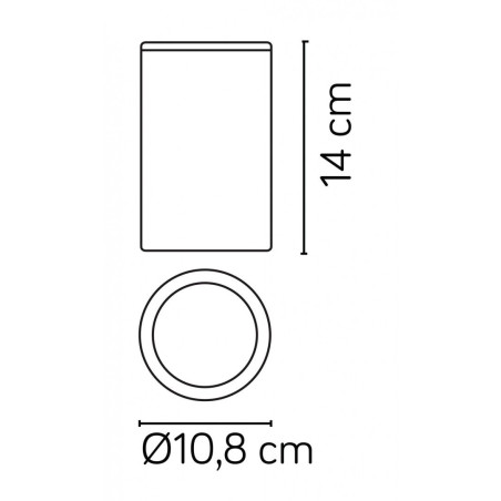 Lampa sufitowa zewnętrzna Adela 7004 DG SU-MA