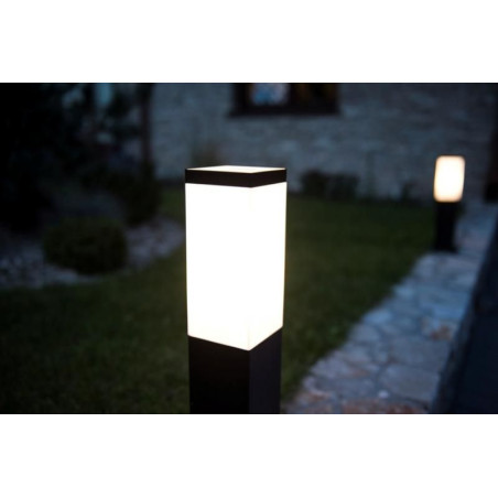 Kinkiet zewnętrzny Inox Kwadratowa Black SS802-A BL SU-MA