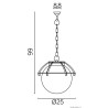 Lampa wisząca zewnętrzna Kule z koszykiem 200 K 1018/1/KPO SU-MA