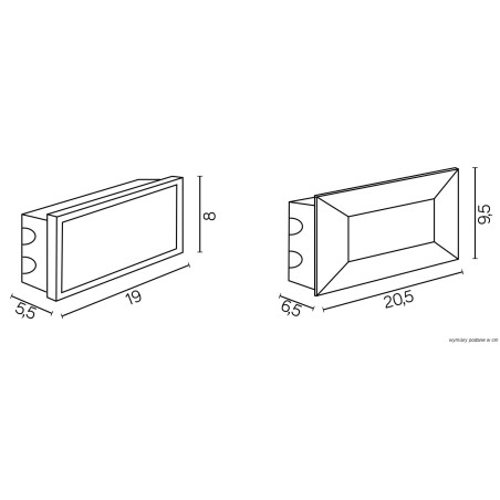 Lampa do zabudowy Mur Led Inox C 04 SU-MA