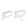 Lampa do zabudowy Mur Led Inox E 04 SU-MA