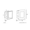 Lampa do zabudowy Mur Led Inox F 04 SU-MA