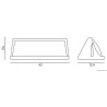 Lampa elewacyjna Nelly 91012C AL SU-MA