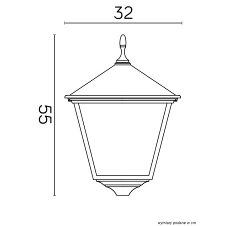 Głowica lampy Retro Kwadratowe K 1018 BD KW SU-MA