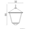 Głowica lampy Retro Kwadratowe K 1018 BD KW SU-MA