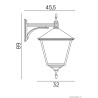 Kinkiet zewnętrzny Retro Kwadratowe K 3012/1/BD KW SU-MA