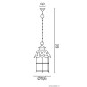 Lampa wisząca zewnętrzna Toledo K 1018/1/R SU-MA