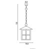 Lampa wisząca zewnętrzna Wenecja K 1018/1/KW SU-MA