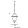 Lampa wisząca zewnętrzna Witraż K 1018/1/N SU-MA