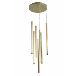 NOWOŚĆ Lampa wisząca Lungo 7 złota 7xG9 Light Prestige