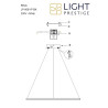 NOWOŚĆ Ring wisząca mała czarna 3000K Light Prestige