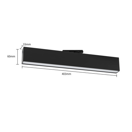 NOWOŚĆ Reflektor do szynoprzewodów Moon 1F czarny LED 4000K Light Prestige
