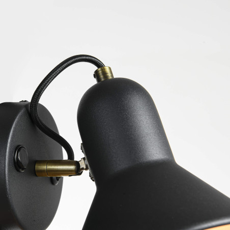 NOWOŚĆ Kinkiet Astama czarny 1xE27 Light Prestige
