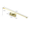 NOWOŚĆ Kinkiet Isla złoty 62cm IP44 LED 4000K Light Prestige
