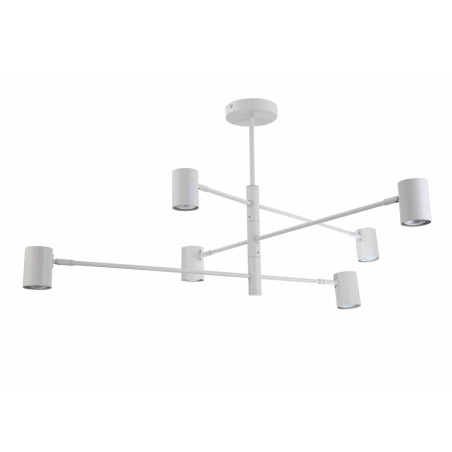 NOWOŚĆ Lampa wisząca Snow 6 biała 6xGU10 Light Prestige