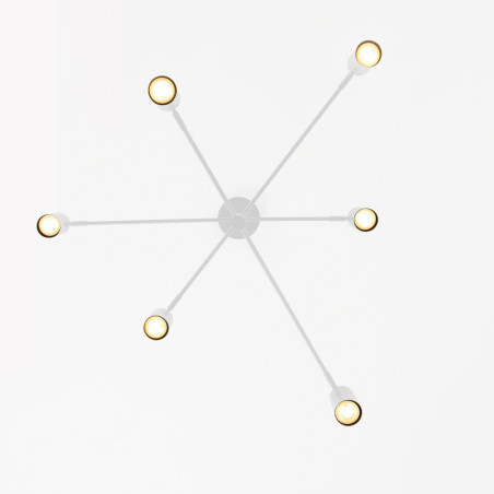 NOWOŚĆ Lampa wisząca Snow 6 biała 6xGU10 Light Prestige