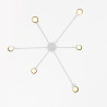 NOWOŚĆ Lampa wisząca Snow 6 biała 6xGU10 Light Prestige