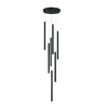 NOWOŚĆ Lampa wisząca Lungo 7 czarna 7xG9 Light Prestige