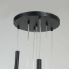 NOWOŚĆ Lampa wisząca Lungo 7 czarna 7xG9 Light Prestige