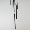 NOWOŚĆ Lampa wisząca Lungo 7 czarna 7xG9 Light Prestige